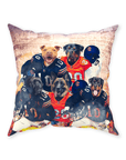 'Chicago Doggos' Personalized 5 Pet Throw Pillow