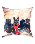 'Chicago Doggos' Personalized 3 Pet Throw Pillow