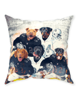 'Oakland Doggos' Personalized 5 Pet Throw Pillow