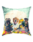 'Green Bay Doggos' Personalized 3 Pet Throw Pillow