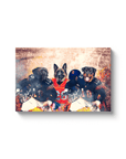'Chicago Doggos' Personalized 3 Pet Canvas