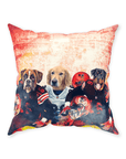 'Cleveland Doggos' Personalized 3 Pet Throw Pillow