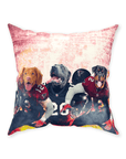 'Atlanta Doggos' Personalized 3 Pet Throw Pillow