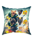 'Green Bay Doggos' Personalized 4 Pet Throw Pillow