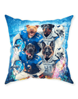 'Detroit Doggos' Personalized 4 Pet Throw Pillow
