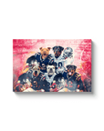 'New England Doggos' Personalized 5 Pet Canvas