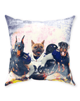 'Baltimore Doggos' Personalized 3 Pet Throw Pillow