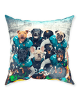 'Jacksonville Doggos' Personalized 6 Pet Throw Pillow