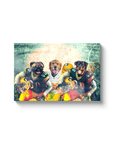 'Green Bay Doggos' Personalized 3 Pet Canvas