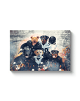 'Las Vegas Doggos' Personalized 5 Pet Canvas