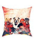 'Cincinnati Doggos' Personalized 3 Pet Throw Pillow