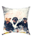 'Oakland Doggos' Personalized 3 Pet Throw Pillow