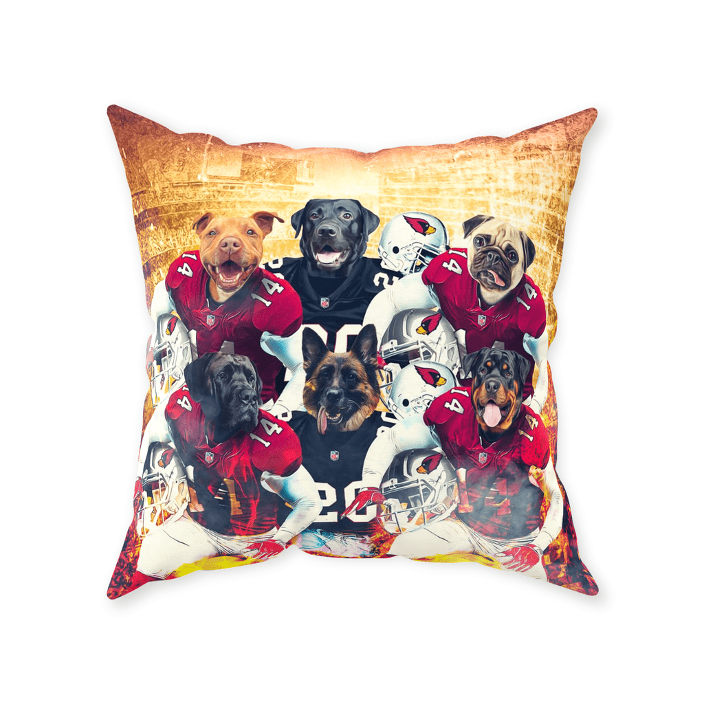&#39;Arizona Doggos&#39; Personalized 6 Pet Throw Pillow