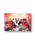 'Cincinnati Doggos' Personalized 3 Pet Canvas