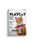 'Playcat' Personalized Pet Canvas