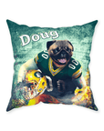 'Green Bay Doggos' Personalized Pet Throw Pillow