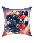 'Chicago Doggos' Personalized 4 Pet Throw Pillow