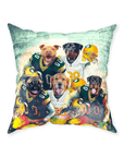 'Green Bay Doggos' Personalized 5 Pet Throw Pillow