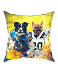 'San Diego Doggos' Personalized 2 Pet Throw Pillow