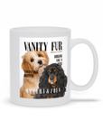 Taza personalizada para 2 mascotas 'Vanity Fur'