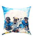 'Detroit Doggos' Personalized 3 Pet Throw Pillow