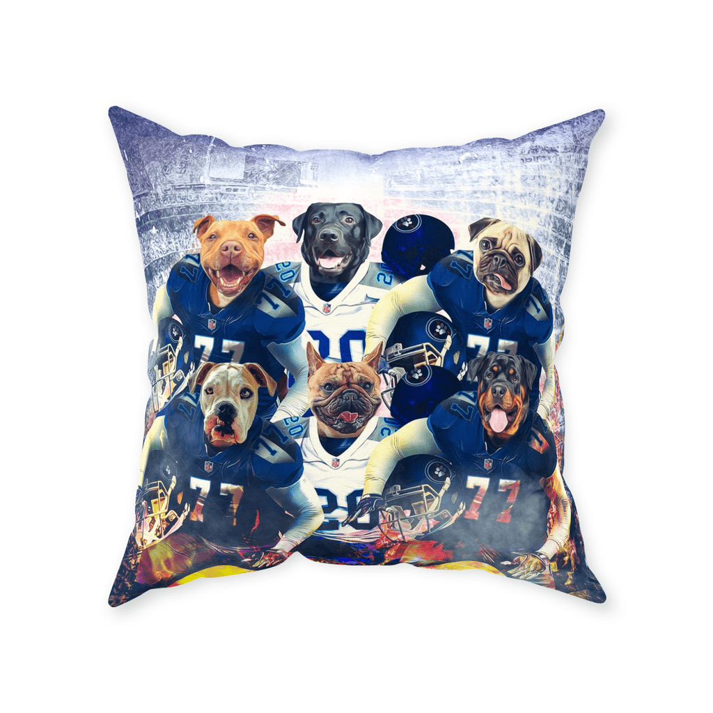 &#39;Tennessee Doggos&#39; Personalized 6 Pet Throw Pillow