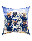 'Indianapolis Doggos' Personalized 6 Pet Throw Pillow