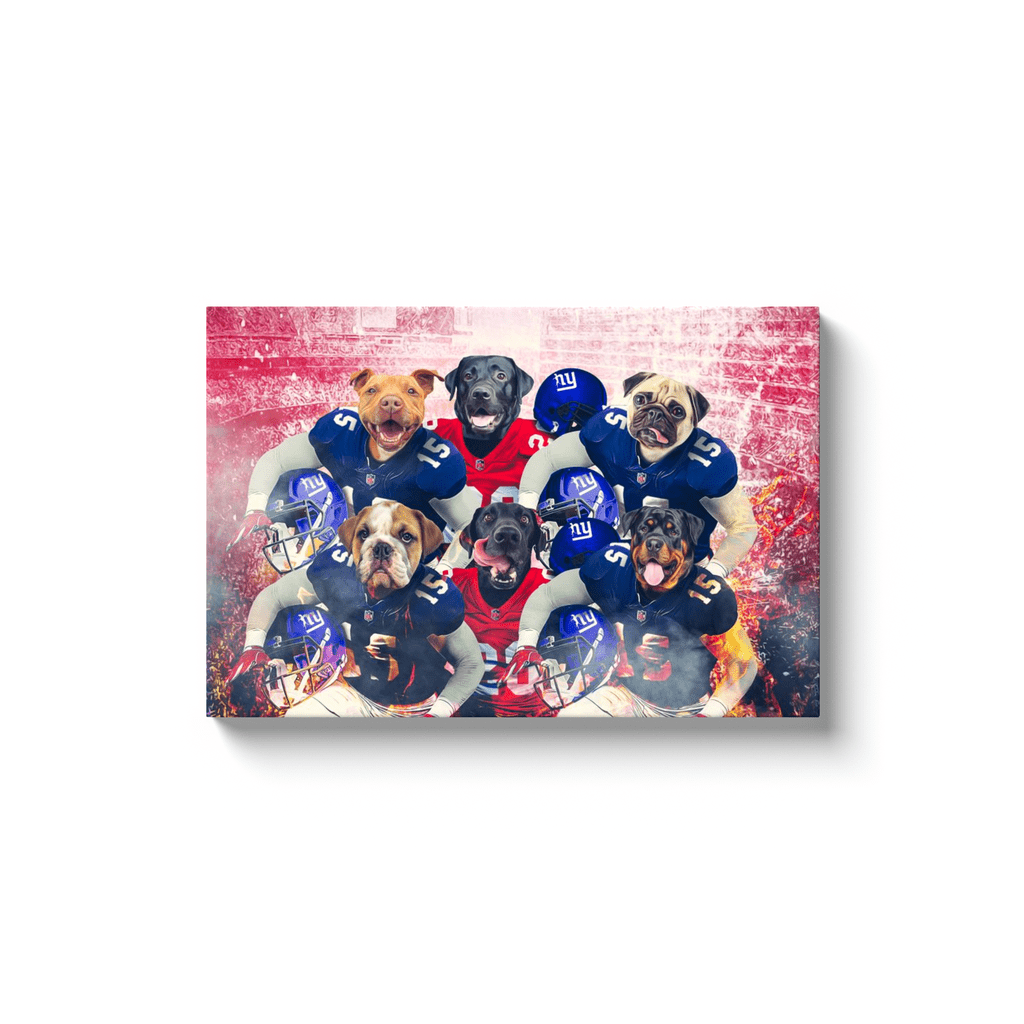 &#39;New York Doggos&#39; Personalized 6 Pet Canvas