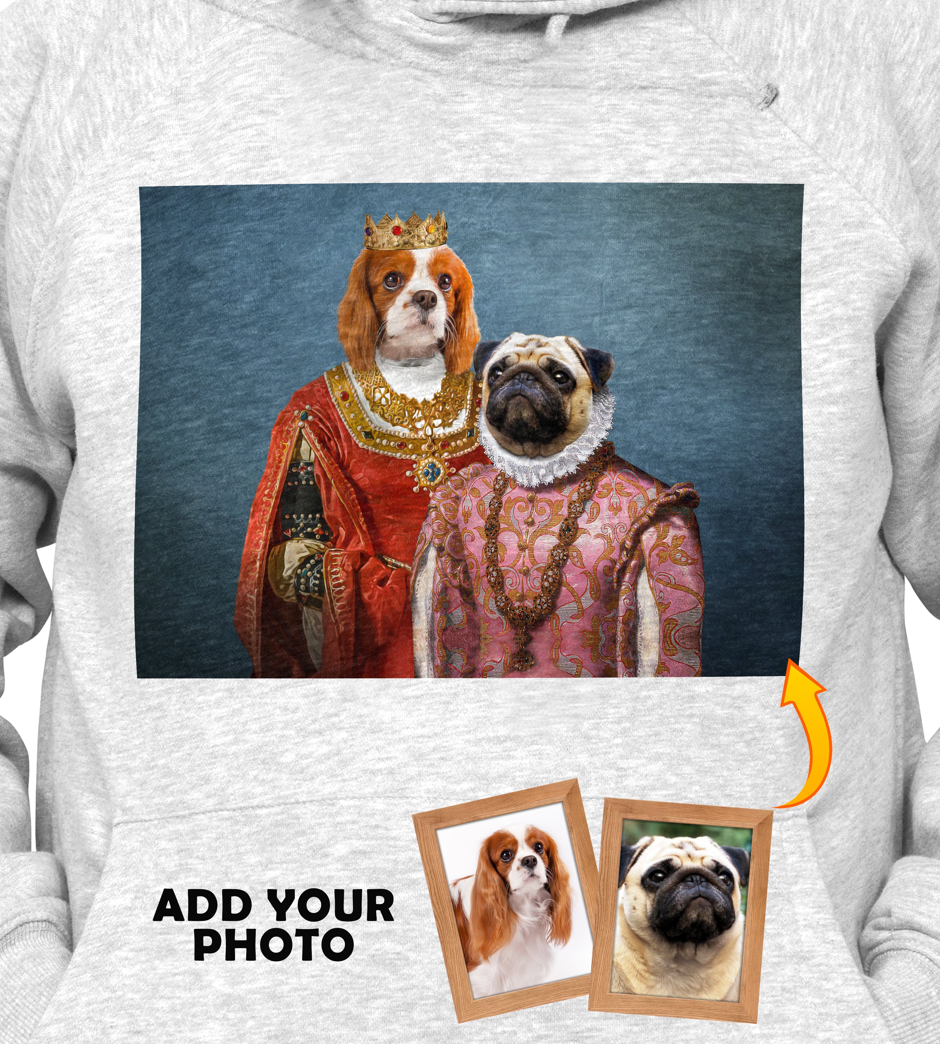 &#39;Queen and Archduchess&#39; Personalized 2 Pet Hoody