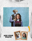 'Step Doggo & Human (Female)' Personalized 2 Pet Hoody