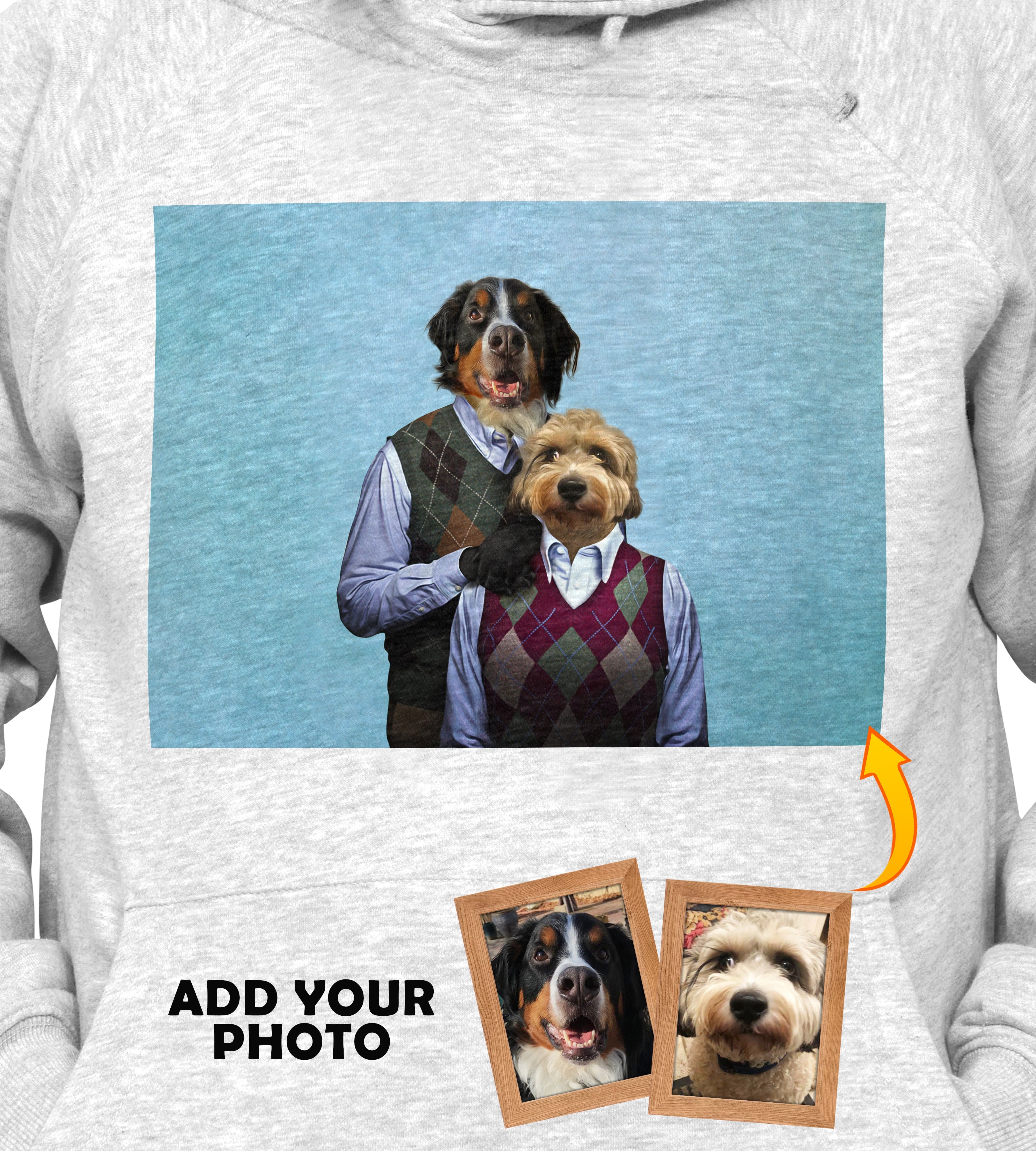 &#39;Step Doggo &amp; Doggette&#39; Personalized 2 Pet Hoody