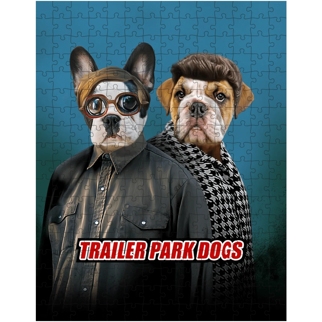 &#39;Trailer Park Dogs 2&#39; Personalized 2 Pet Puzzle