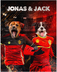 Puzzle personalizado de 2 mascotas 'Belgium Doggos'