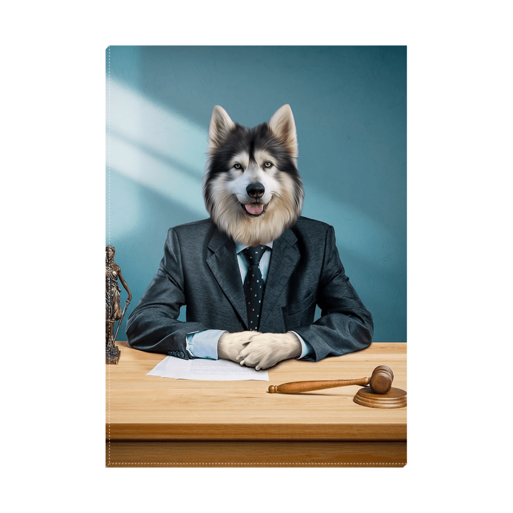 &#39;The Lawyer&#39; Personalized Pet Standing Canvas
