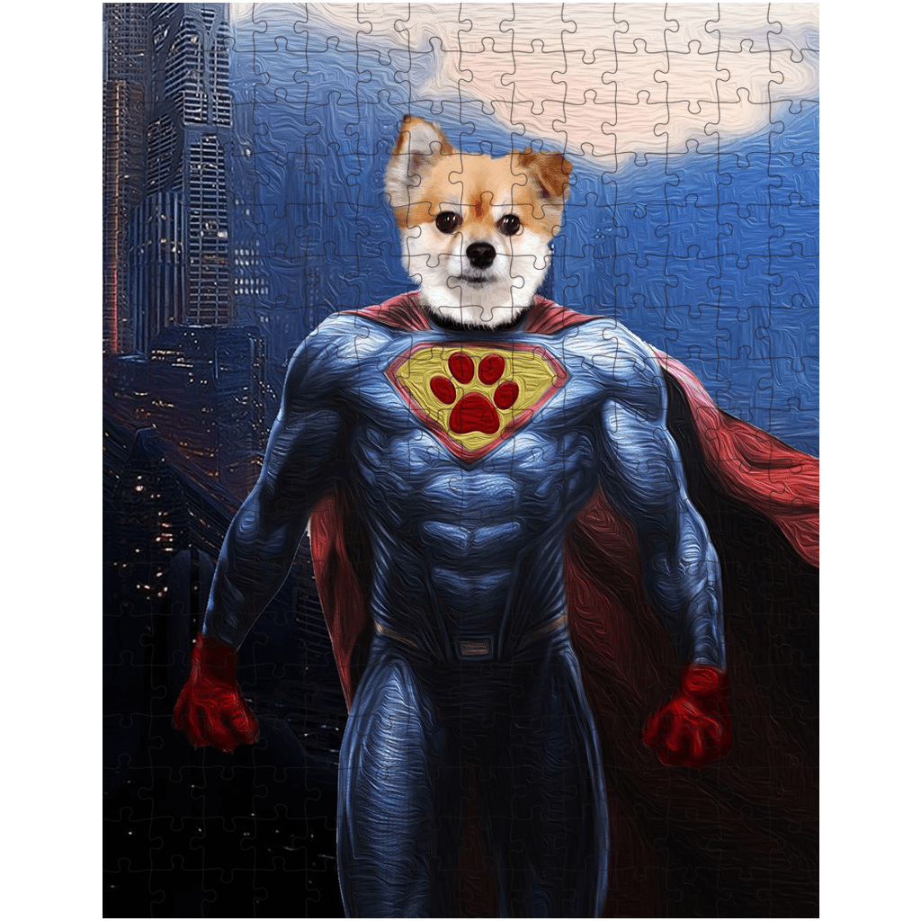 &#39;The Superdog&#39; Personalized Pet Puzzle