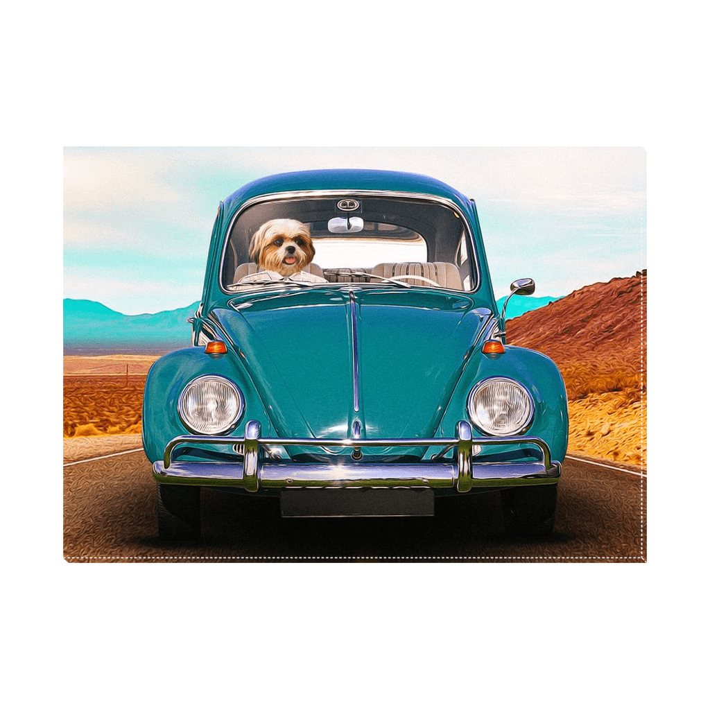 Lienzo personalizado para mascotas &#39;El Escarabajo&#39;