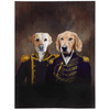 'The Admiral and the Captain' Personalized 2 Pet Blanket