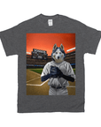'The Baseball Player' Personalized Pet T-Shirt