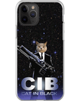 'Cat in Black' Personalized Phone Case