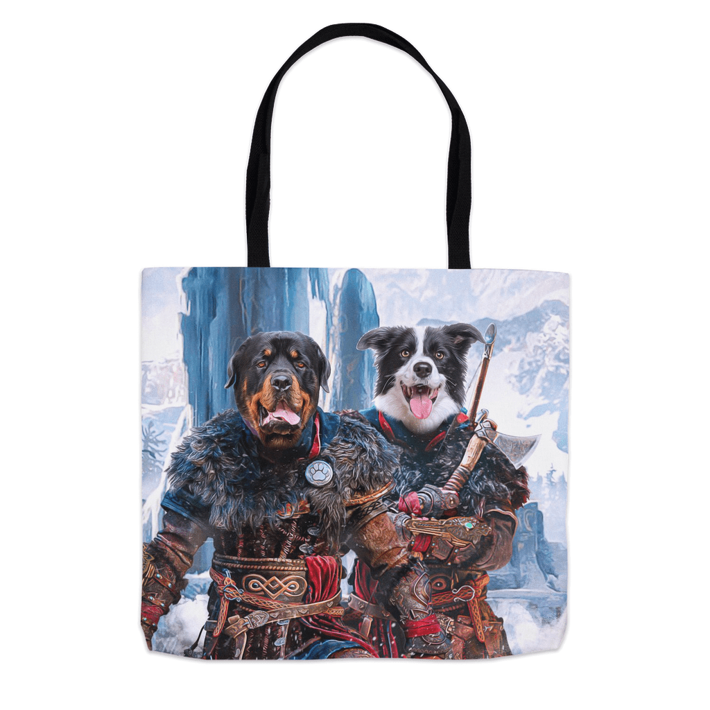 &#39;The Viking Warriors&#39; Personalized 2 Pet Tote Bag