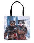 'The Viking Warriors' Personalized 2 Pet Tote Bag
