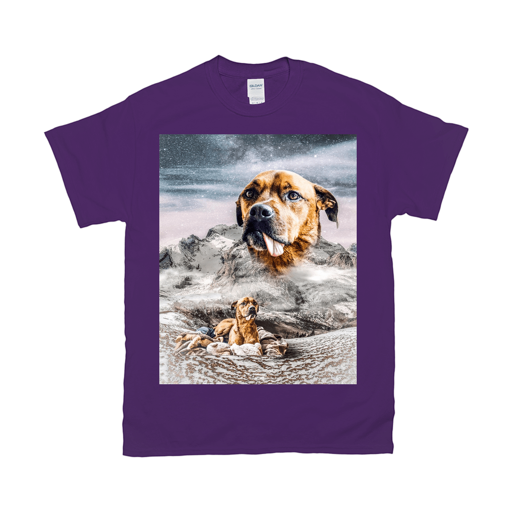 &#39;Majestic Snowy Mountain&#39; Personalized Pet T-Shirt