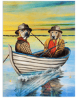 'The Fishermen' Personalized 2 Pet Blanket