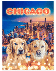 'Doggos Of Chicago' Personalized 2 Pet Poster