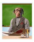 'The Teacher' Personalized Pet Standing Canvas