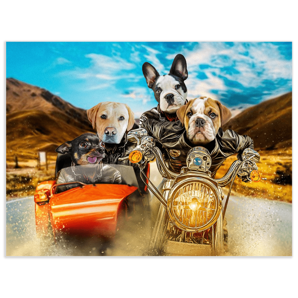 &#39;Harley Wooferson&#39; Personalized 4 Pet Poster