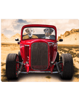 'The Hot Rod' Personalized 2 Pet Canvas