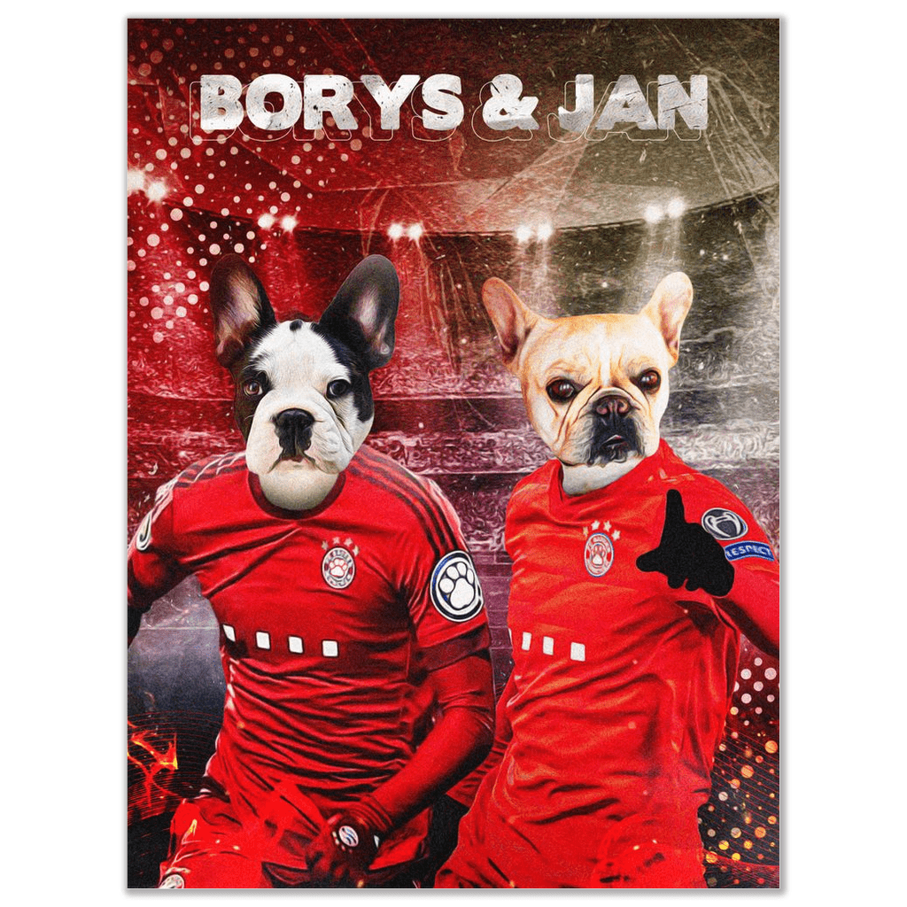 &#39;Poland Doggos&#39; Personalized 2 Pet Poster