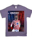 Camiseta personalizada para mascotas 'Croatia Doggos Soccer' 