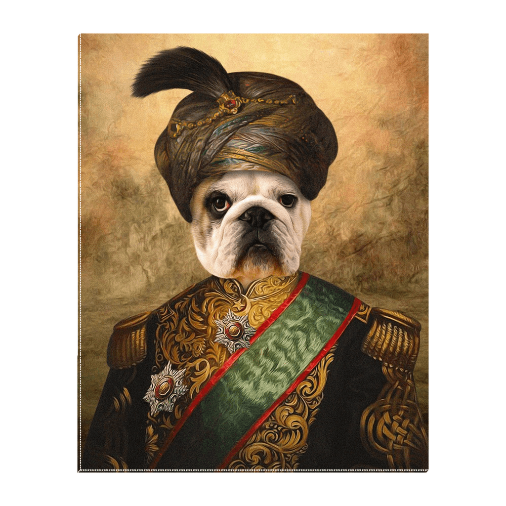 &#39;The Sultan&#39; Personalized Pet Standing Canvas